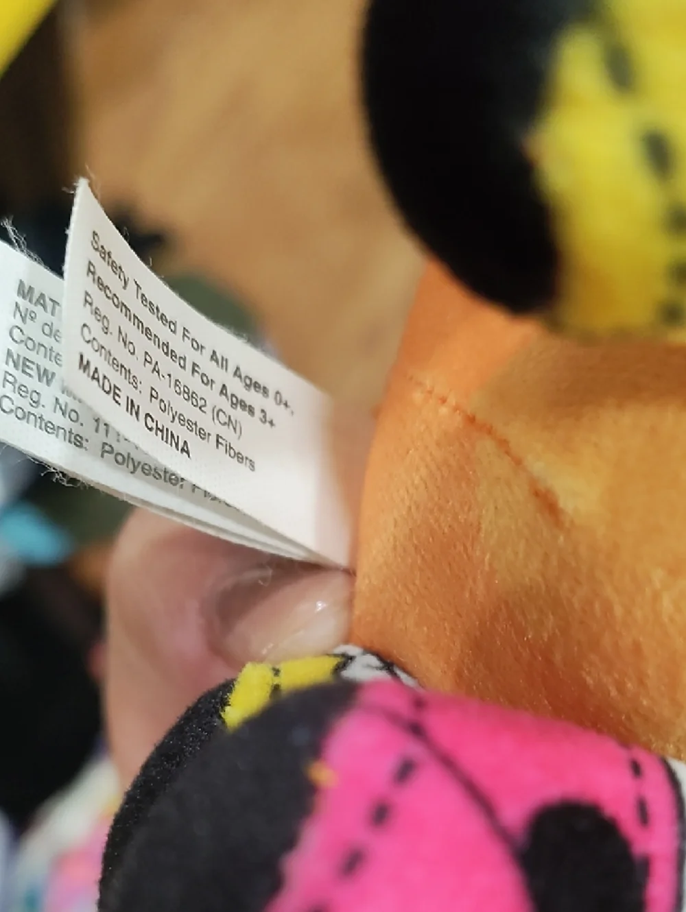 L.O.L. Surprise! Orange Plush Cat Toy with Purple Hair